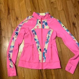 Iviva pink zip up athletic jacket